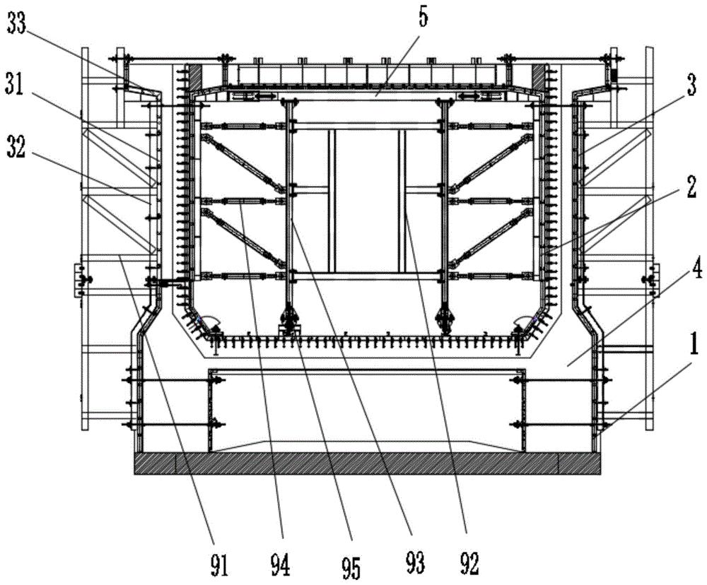 一种渡槽槽身后浇带施工工艺
