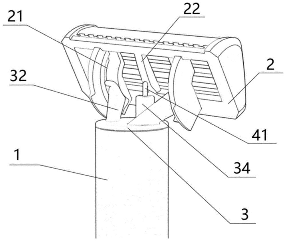 cn110480692a_一种振动剃须刀刀头结构