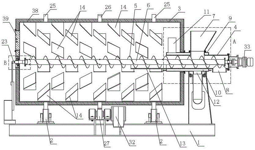 卧式滚筒搅拌发酵罐