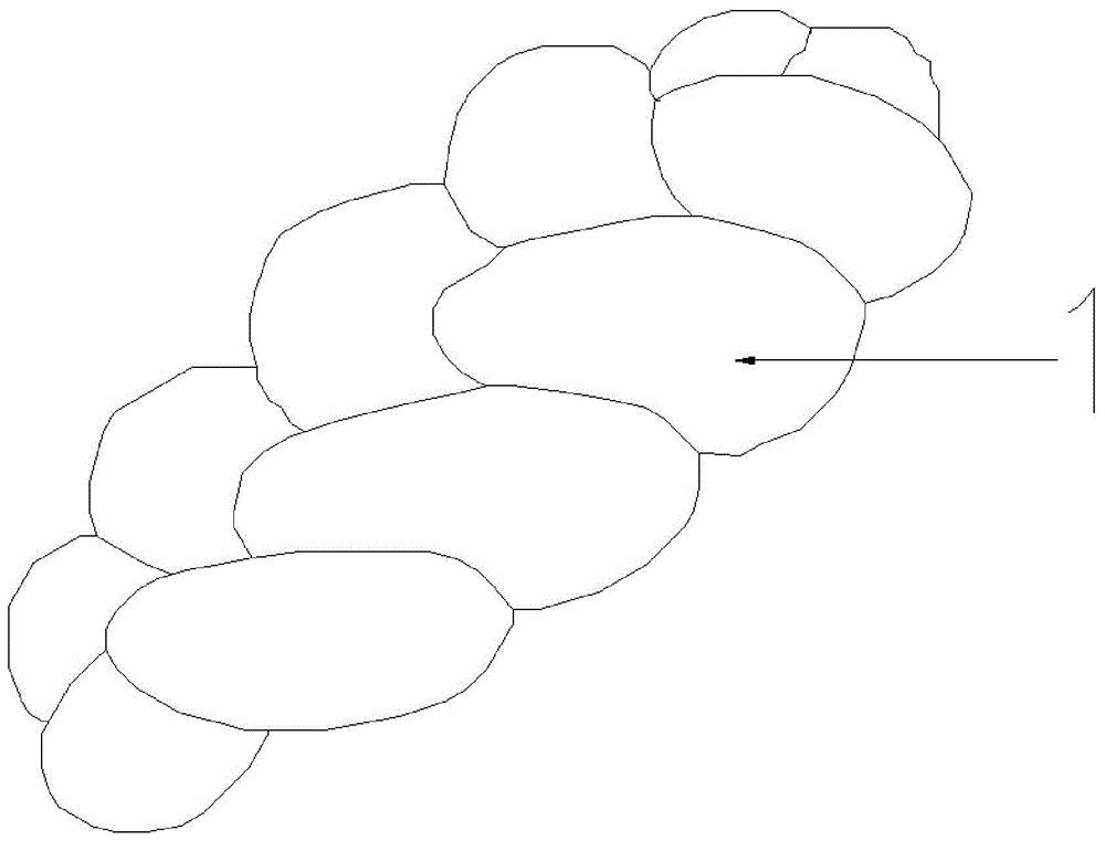一种可承压式柔性秸秆排水体的编织方法及形成的秸秆排水体