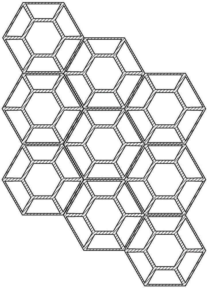 基于镂空正六边形网格结构的小型化透明电磁屏蔽体