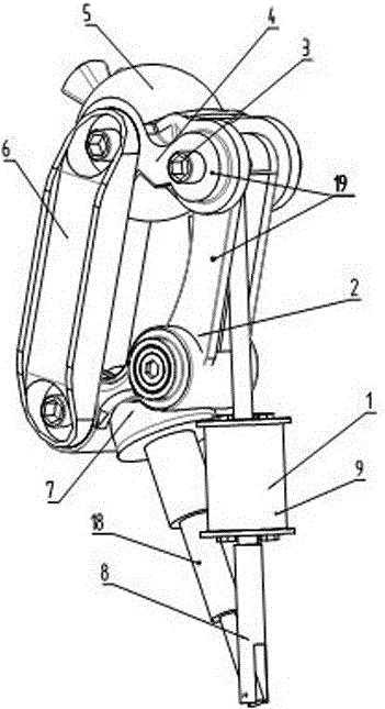 cn110711054a_一种基于磁流变阻尼器的假肢膝关节在审