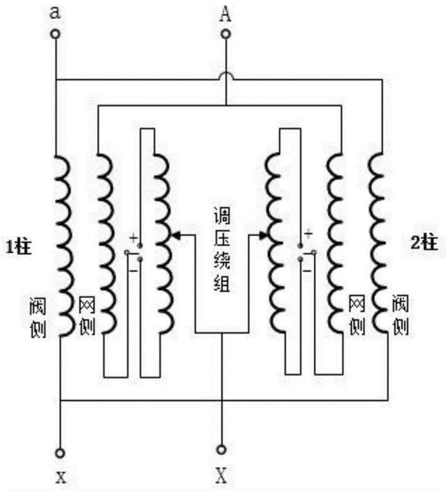 cn110728090a_用于换流变压器内部磁场分布的场路耦合