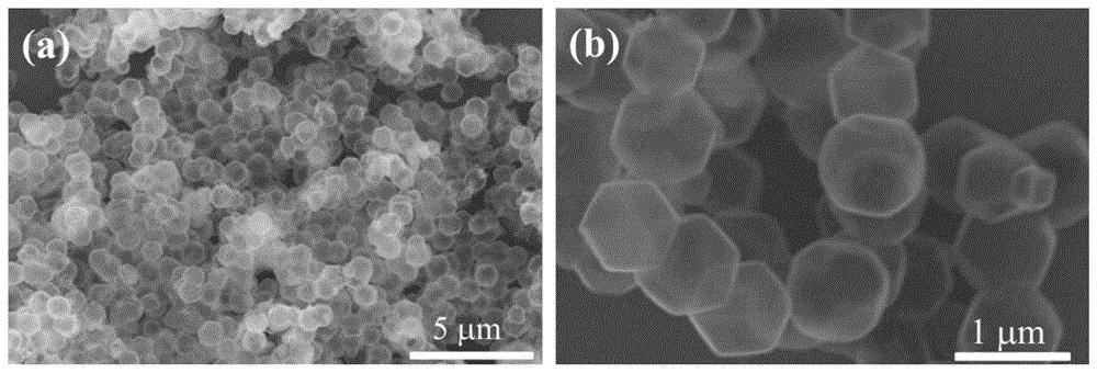 一种具有立方八面体空心结构的zif-67-co纳米材料合成方法
