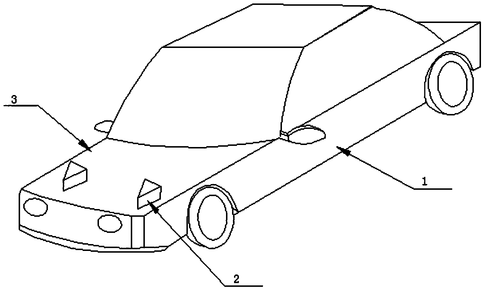 本發明提供一種家用汽車,包括:車體,所述車體前端