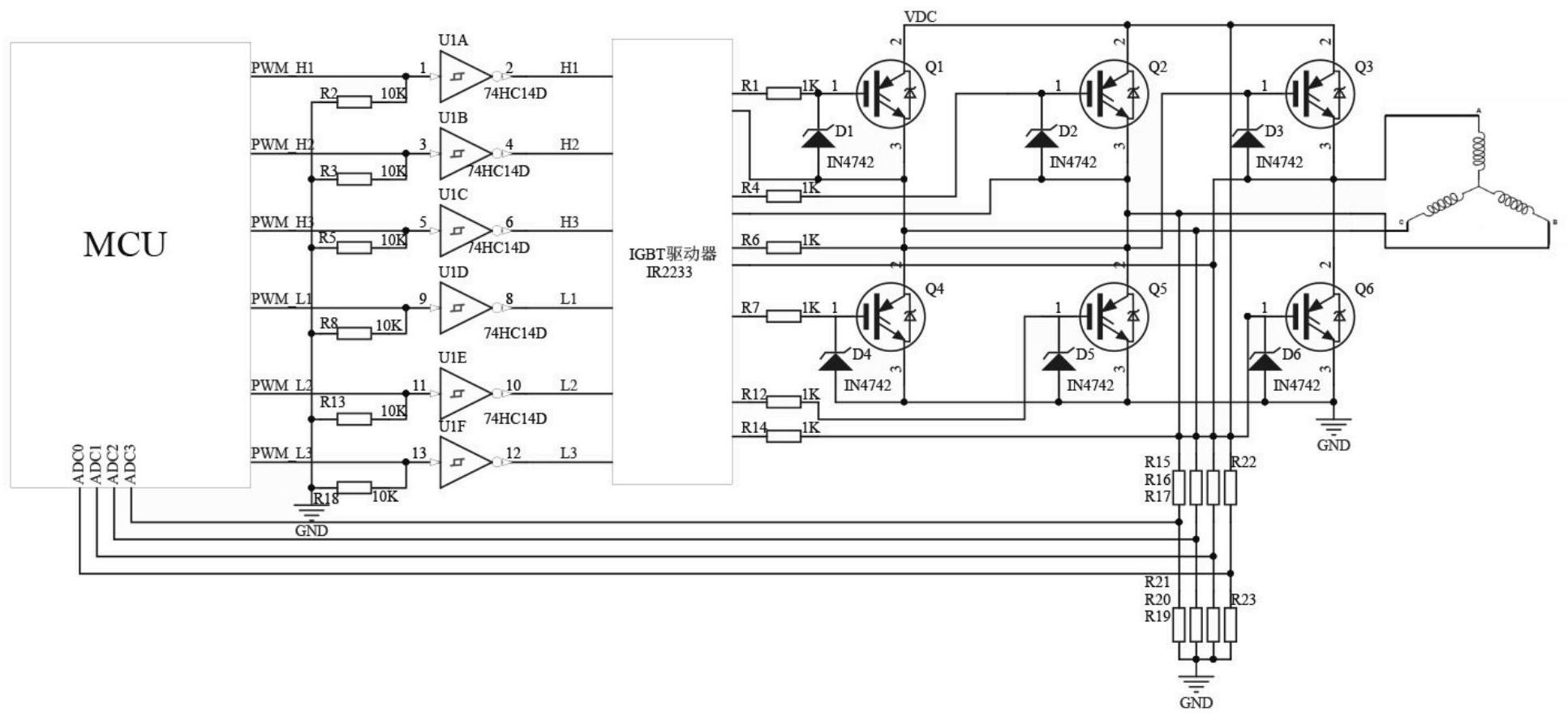 高溫長距離無位置傳感器直流無刷電機驅動裝置