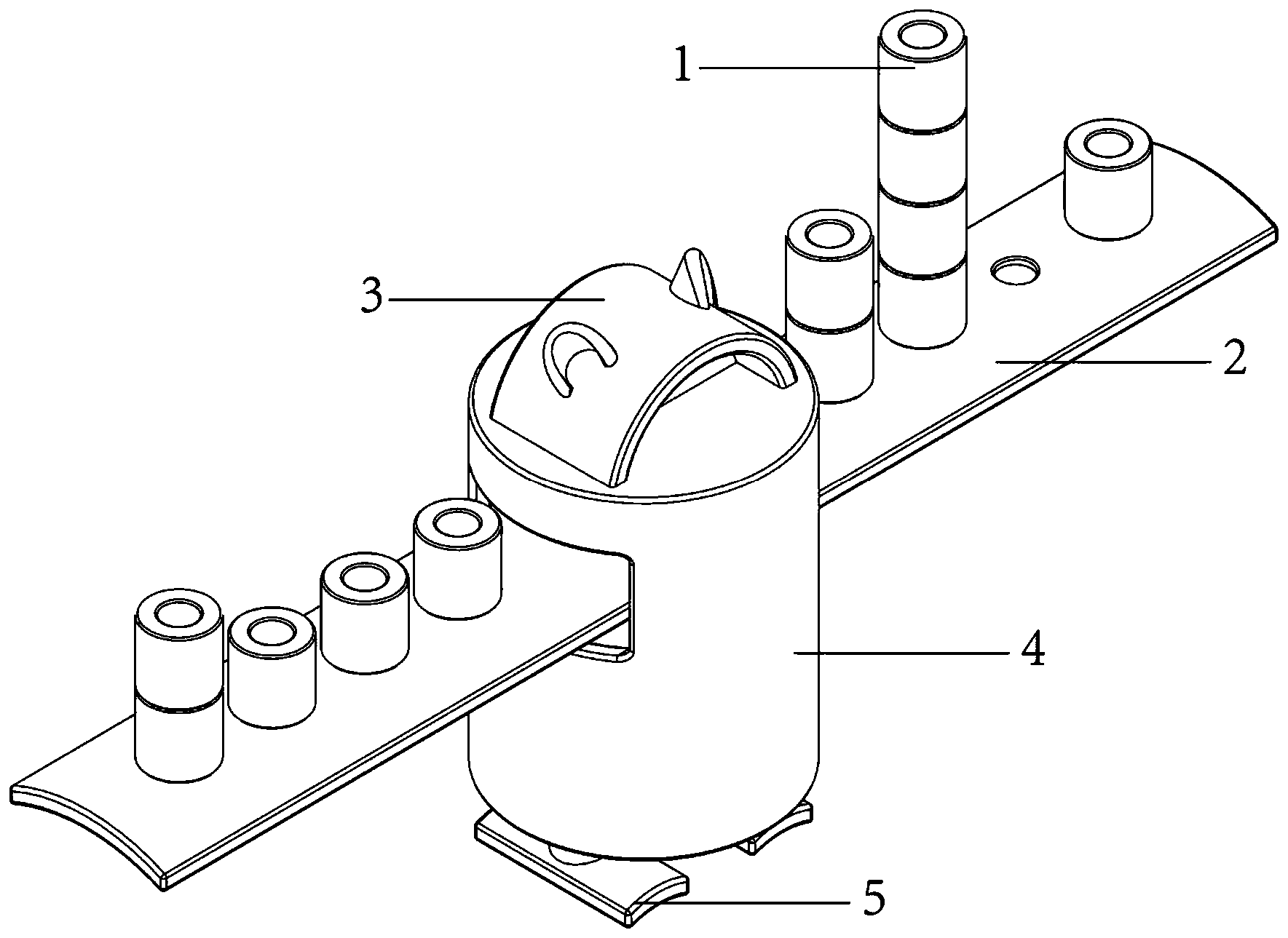 一种竹平衡玩具