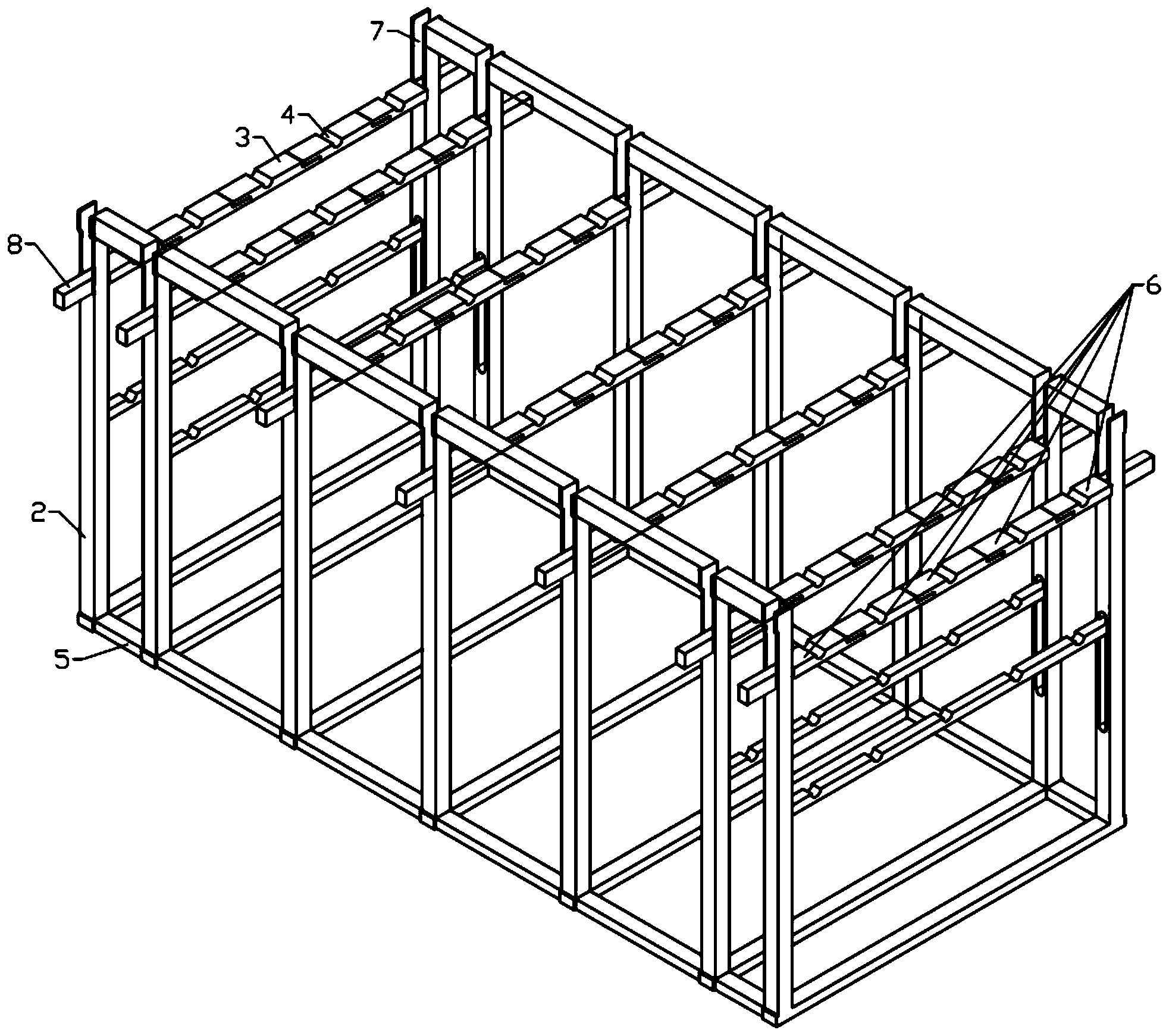 一种异形盖梁钢筋加工胎架