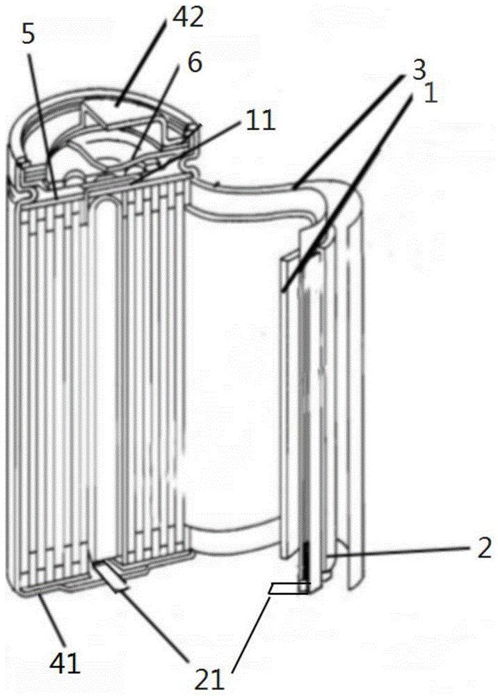 一种圆柱型锂离子电池及其制备方法
