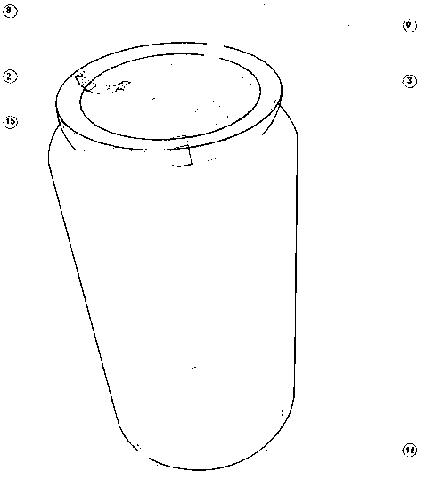 一种含有内结构改良易拉罐