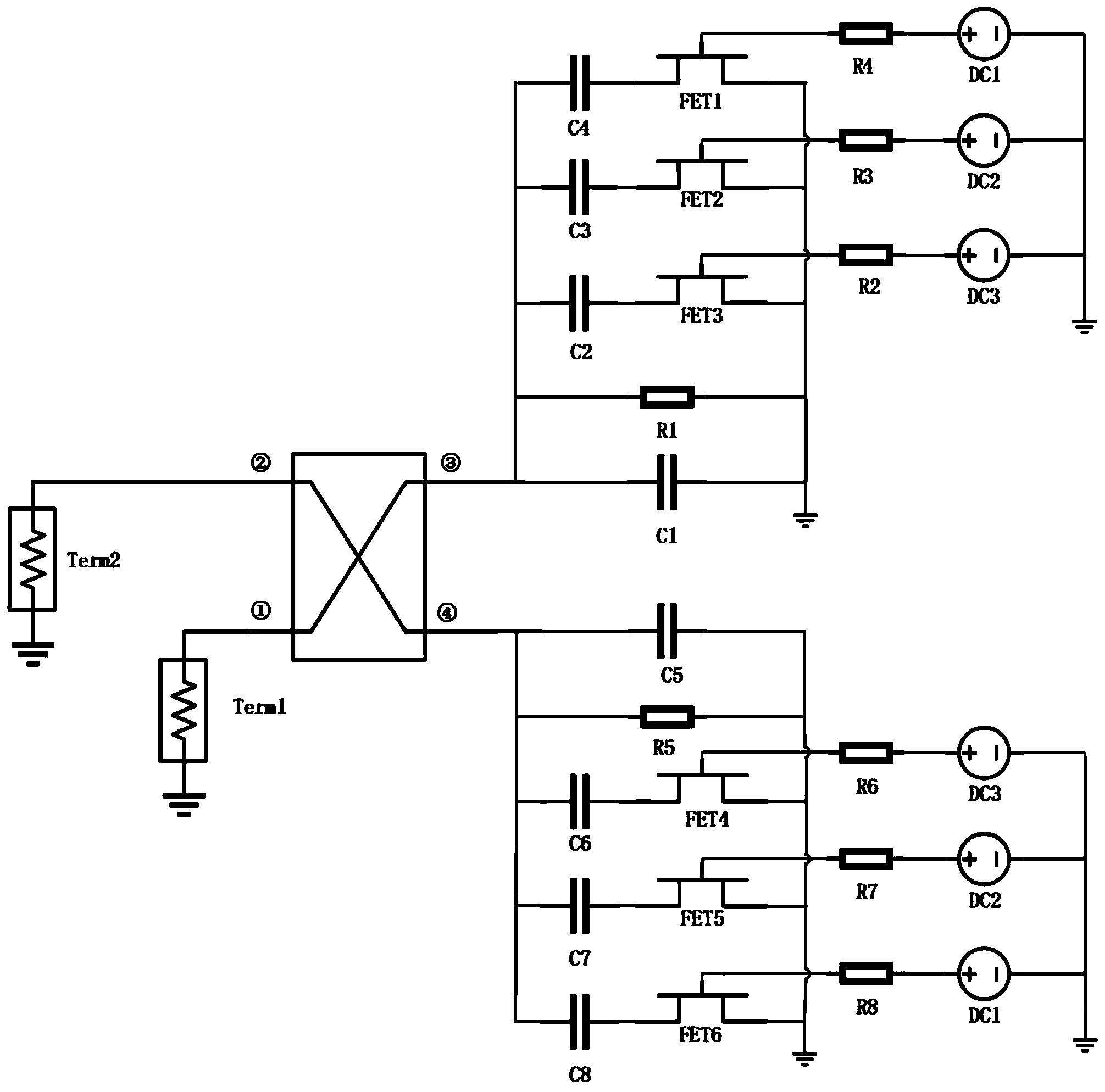 一种共用耦合器的多位移相单元