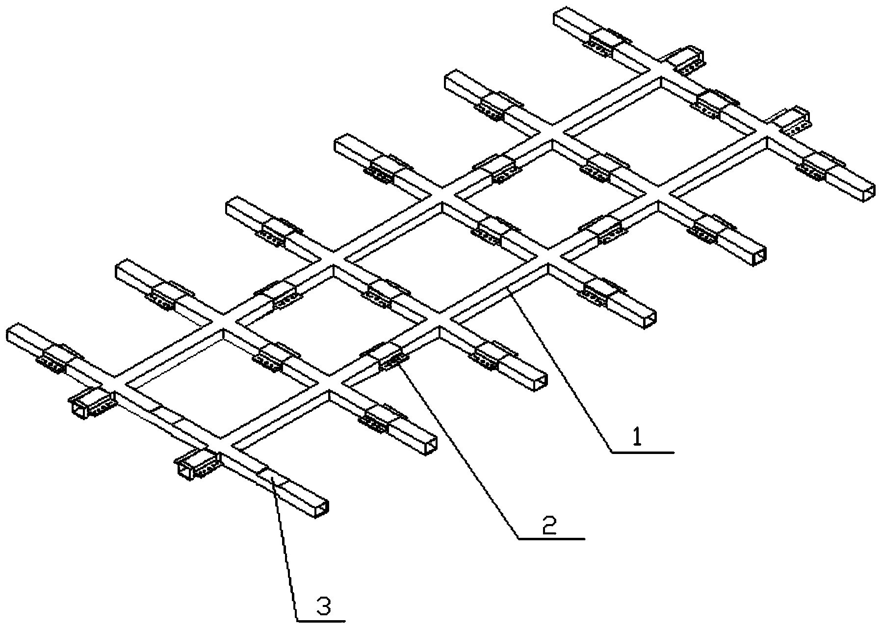 一种轻质高强复合材料货车副车架横纵梁结构