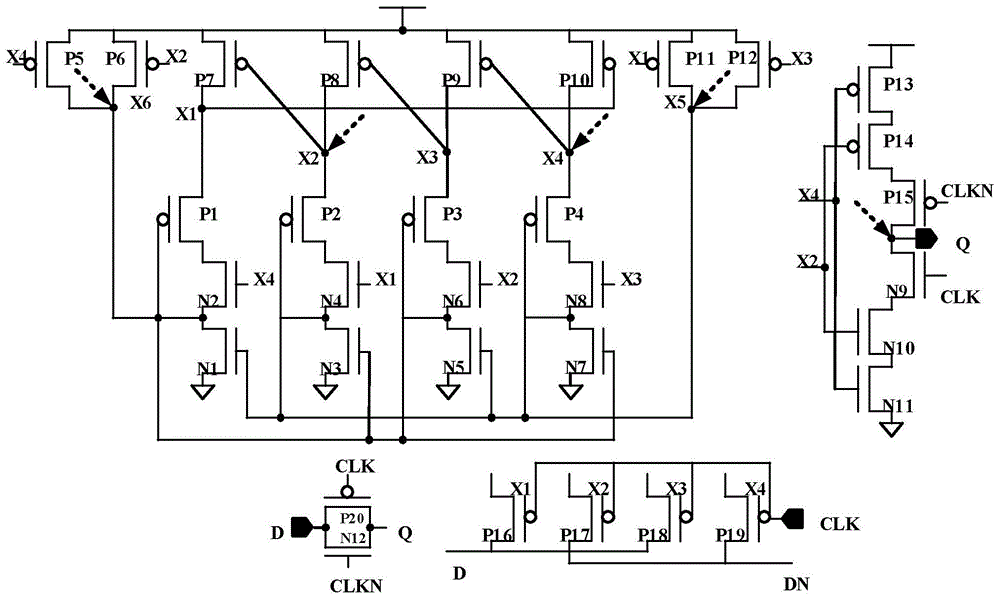 cn111245424a_面向低功耗应用的抗双节点翻转的d锁存器在审