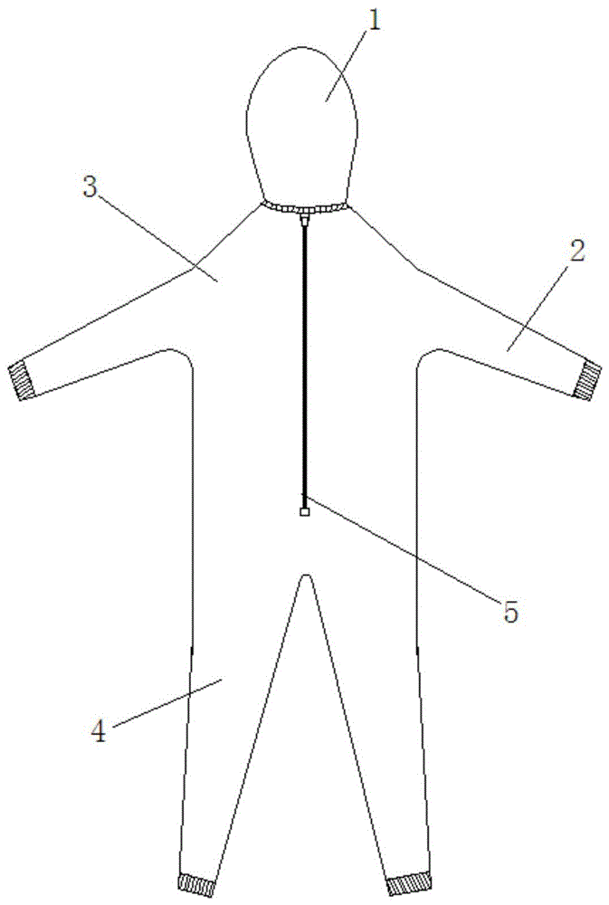 一种方便医务人员穿戴的防护服折叠方法
