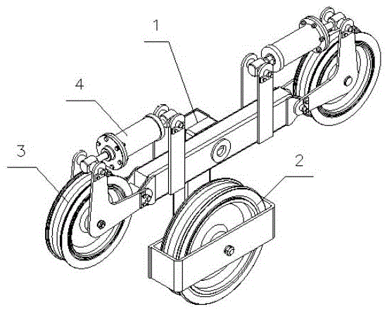 一种悬索桥主缆架设牵引系统的猫道门架导轮组及使用方法
