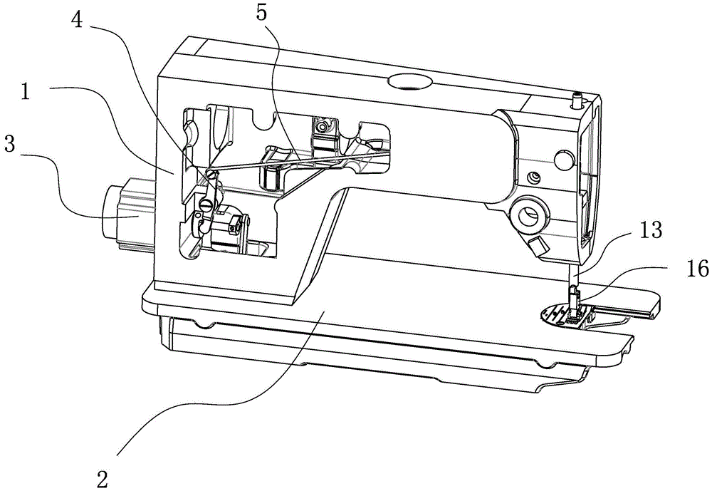 缝纫机的结构 简图图片