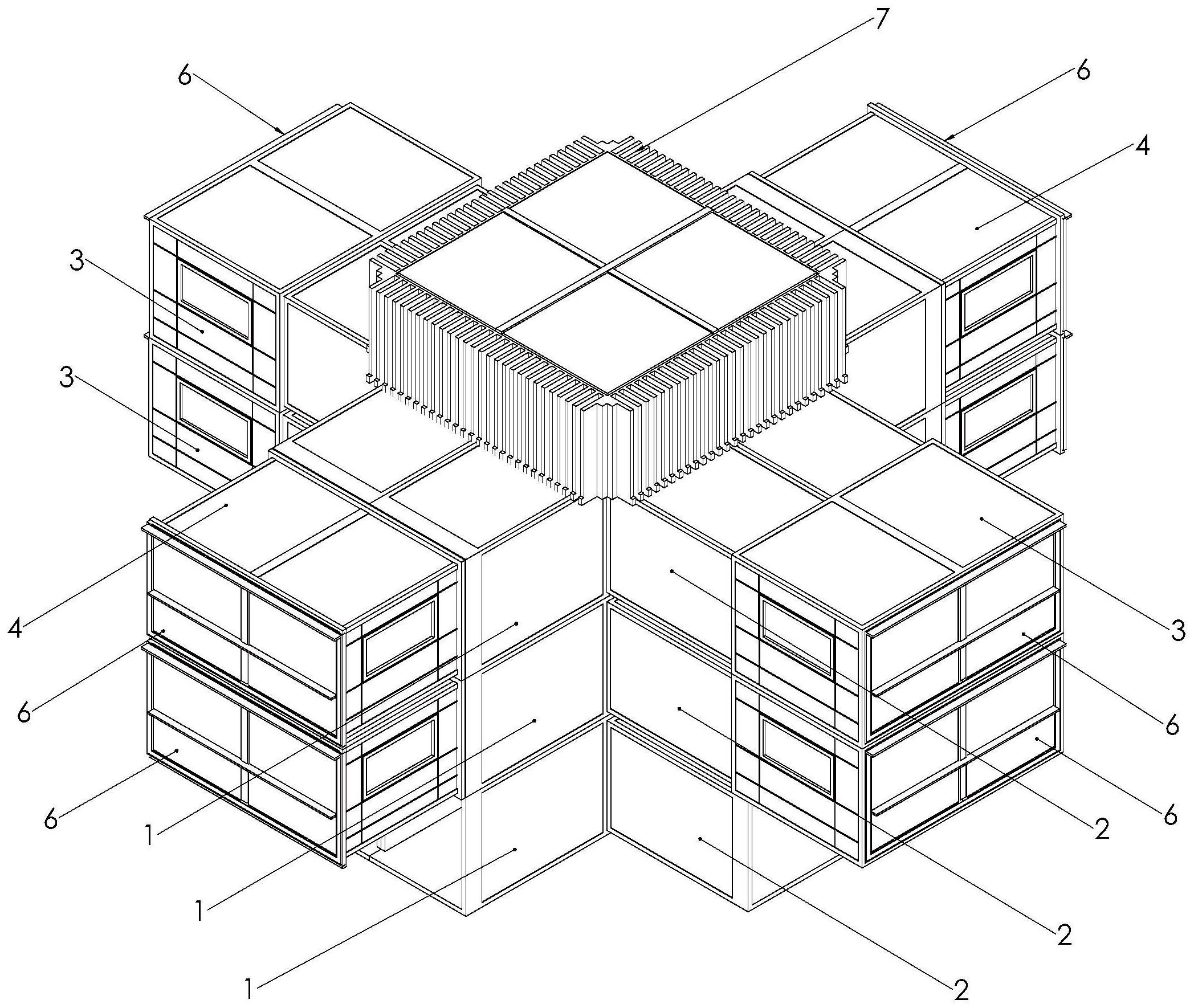 cn111663655a_模块化集成活动房的组合结构在审