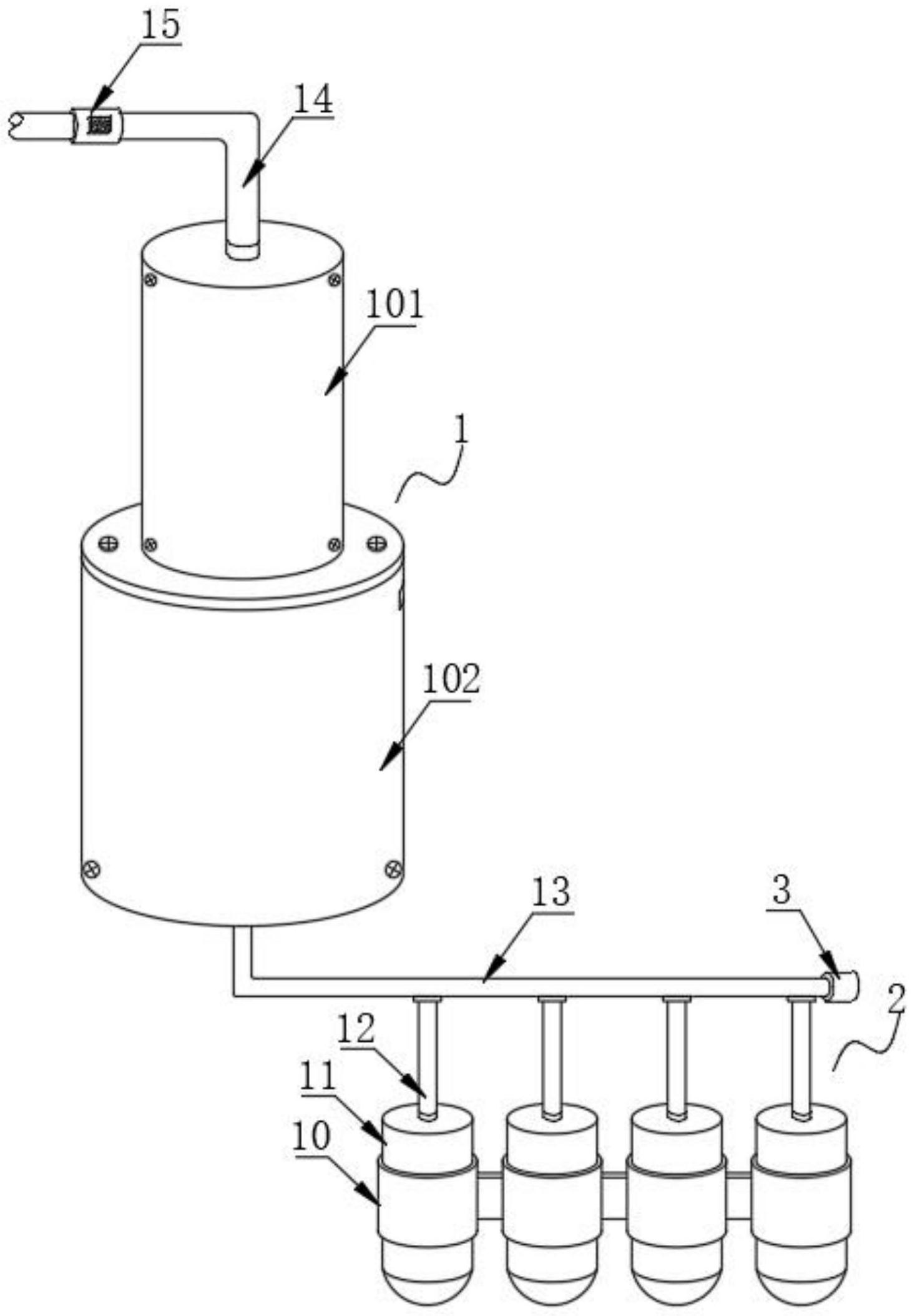 一种带储气瓶的活塞式蓄能器