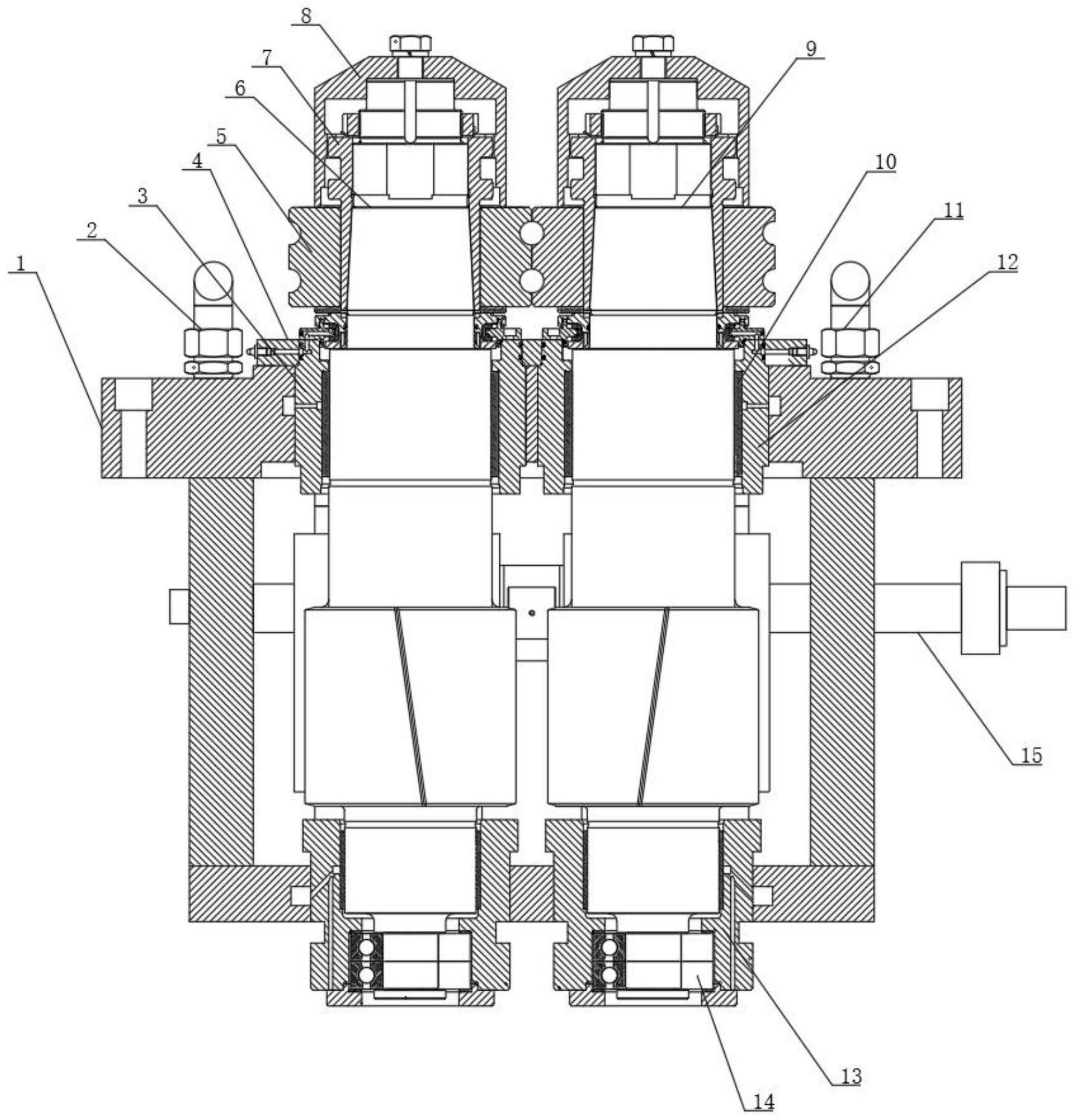 一种辊环式悬臂轧辊箱及具有该轧辊箱的轧机总成