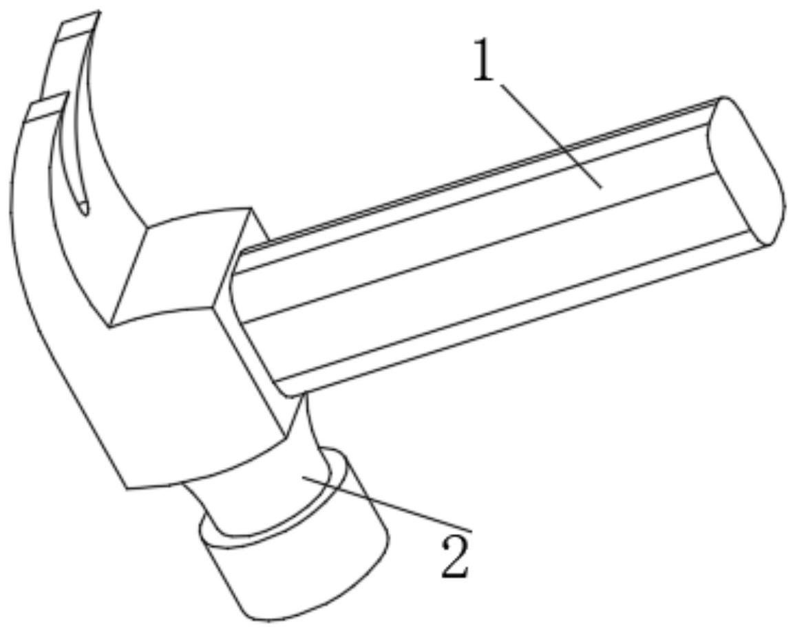 一种能够利用反冲力震荡除锈锤