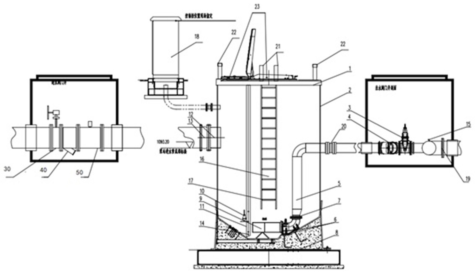 一种一体化预制湿式给水泵站