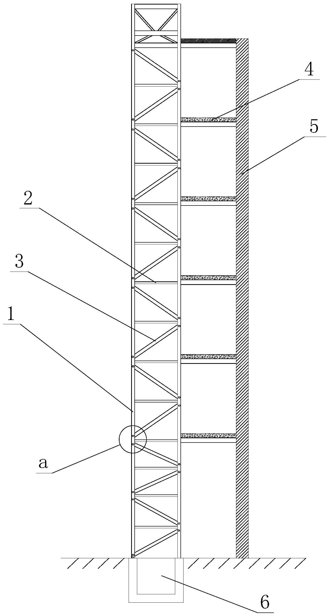 cn111719817a_一种框架式钢结构电梯井道