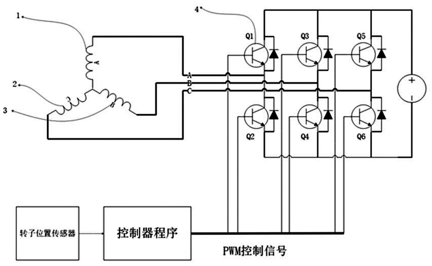 cn111817640a_一種三相三線制開關磁阻電機驅動系統,控制方法及應用