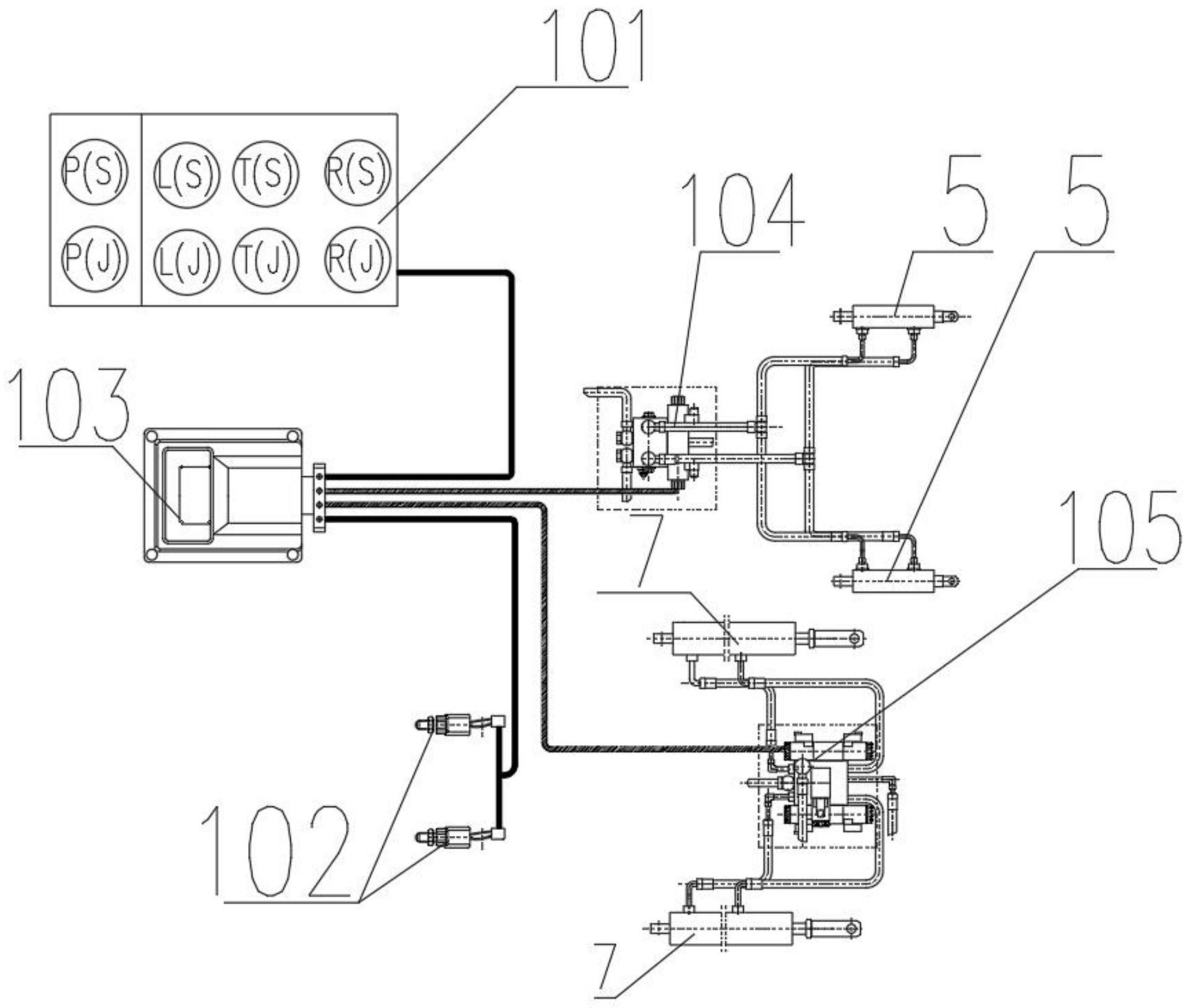 cn111837598a_聯合收割機底盤升降和破埂器升降的聯合控制結構在審