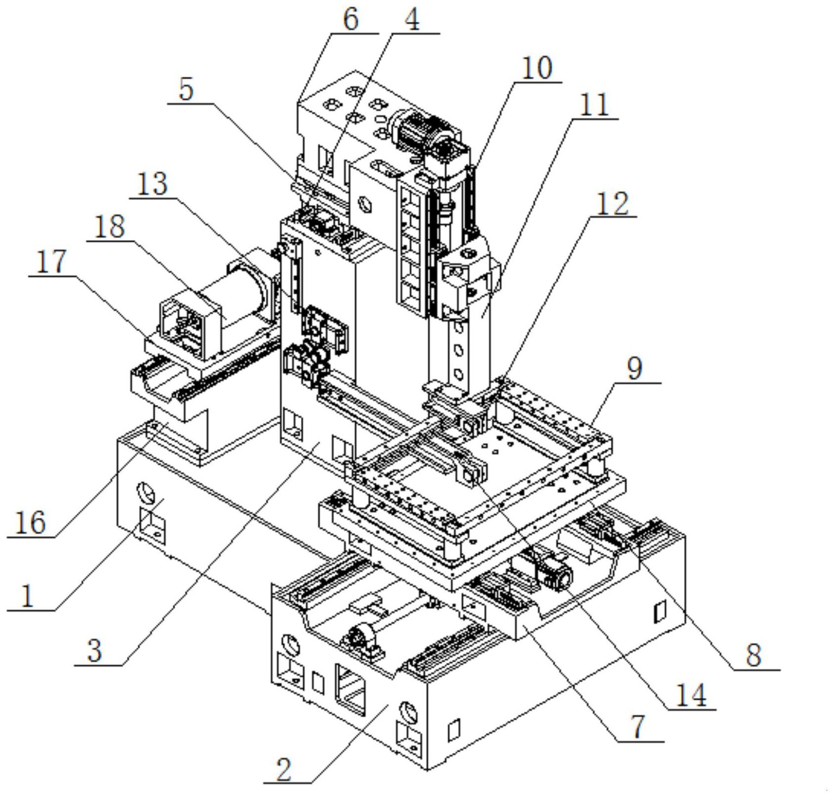 一种精密数控中走丝线切割机床