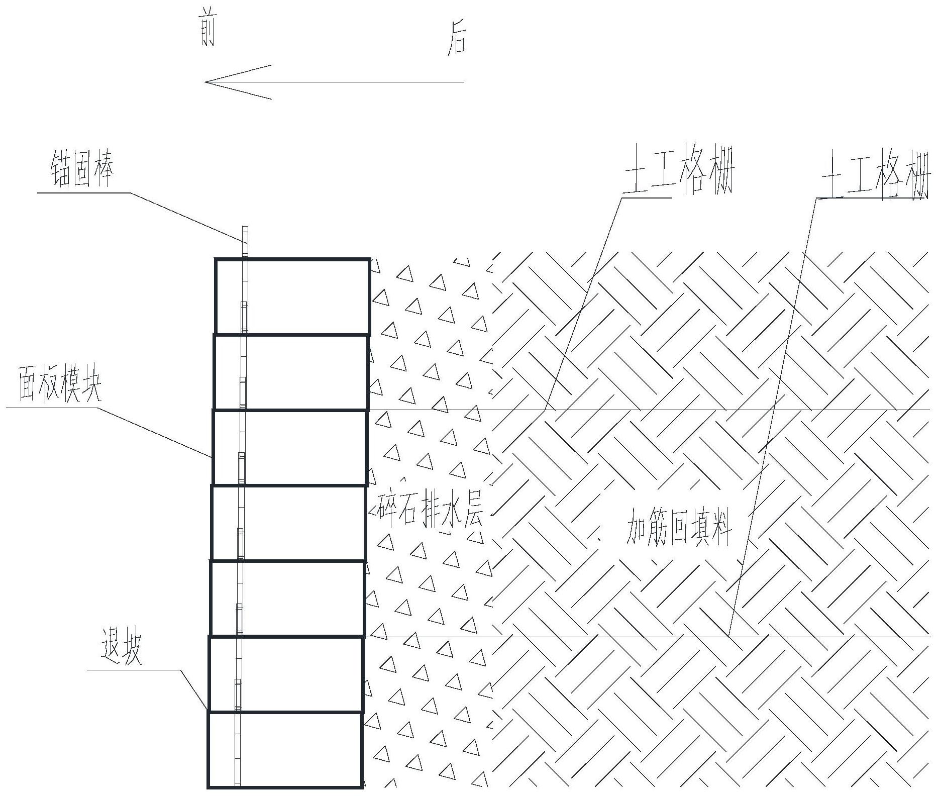 加筋土挡土墙混凝土面板结构和模块