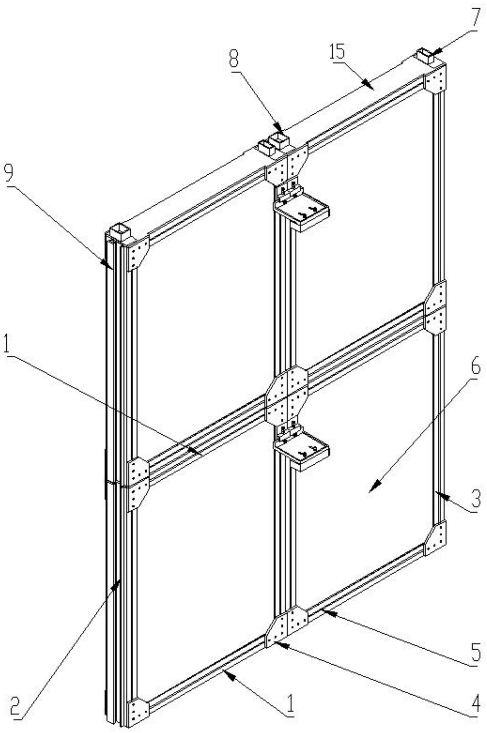 一种装配式单元铝幕墙