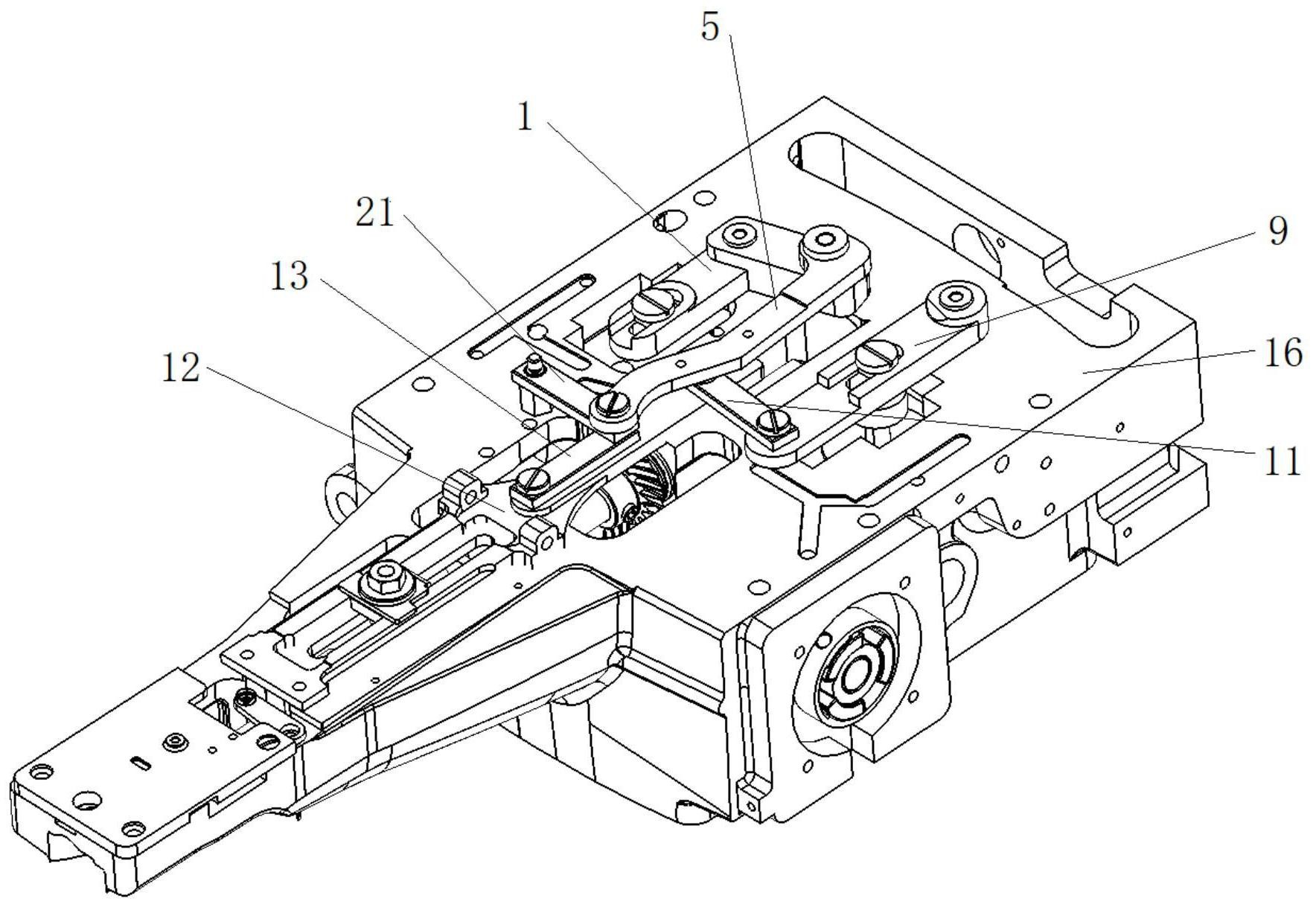 cn111893654a_一种步进电机送料,滑杆传动的钉扣机在审