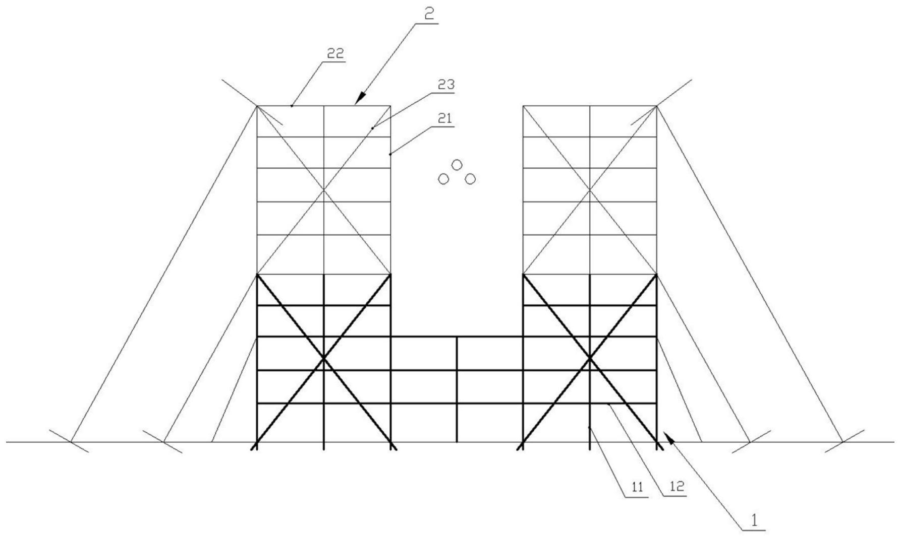 cn111917090a_10kv线路带电跨越架及其搭设方法在审