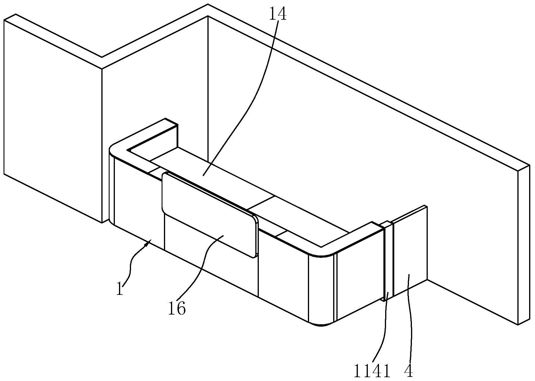 一种模块化拼装钢制前台