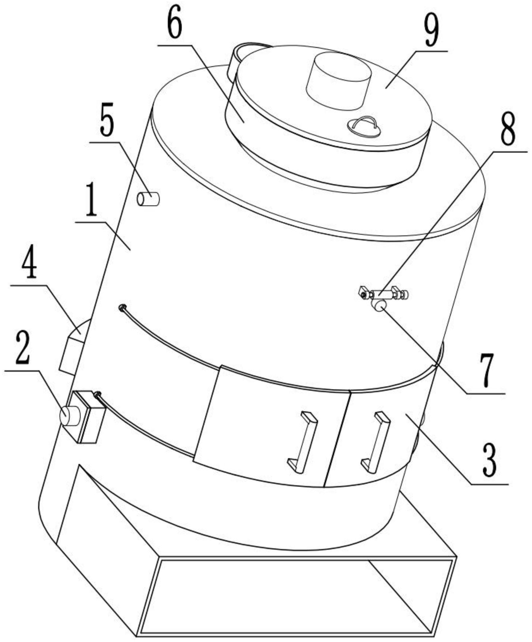 一种可使用潮湿原料的生物质颗粒燃烧炉