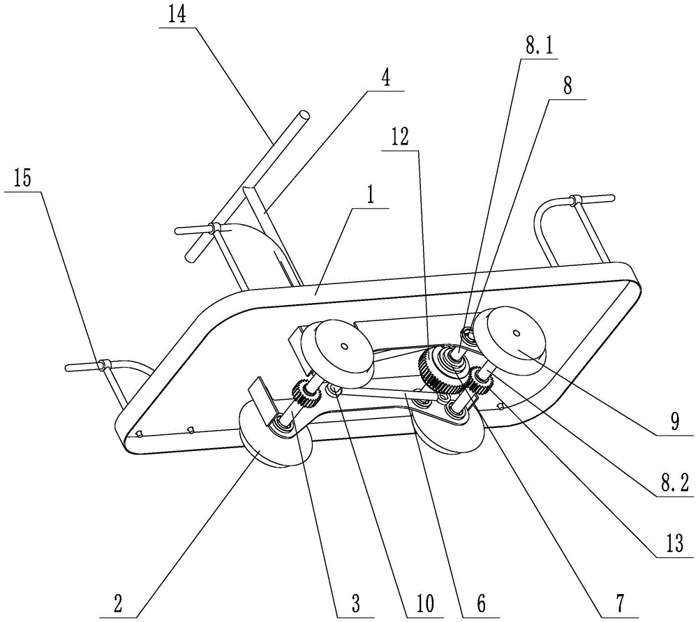 一种轨道手摇观光车