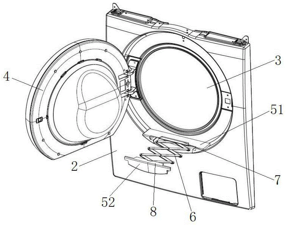 滚筒洗衣机门锁结构图图片