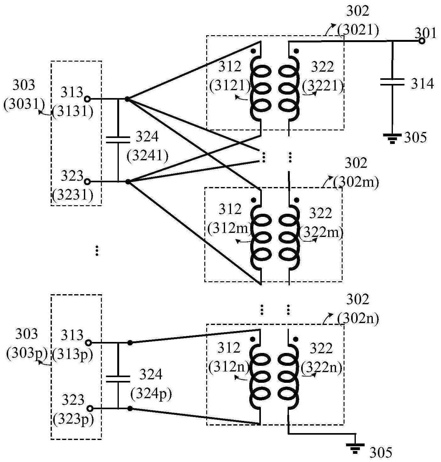 巴伦阻抗变换器阻抗匹配装置射频前端电路和终端