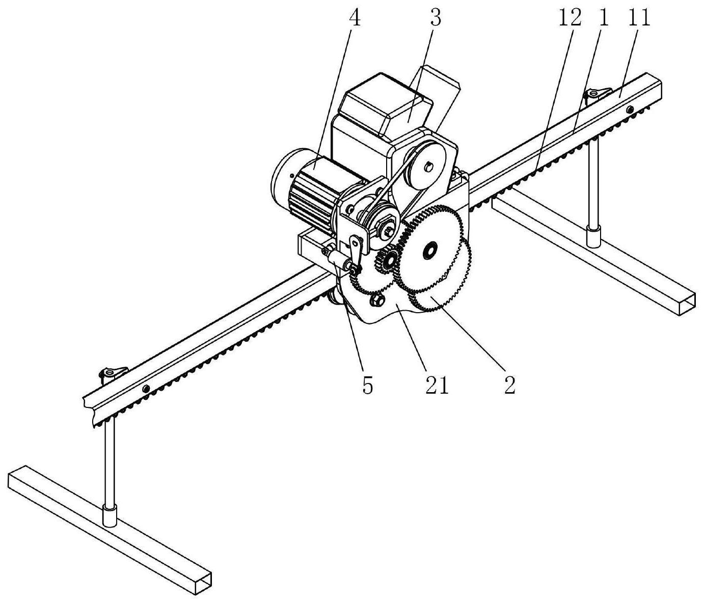 一种动能回收图像感知的单轨运输机