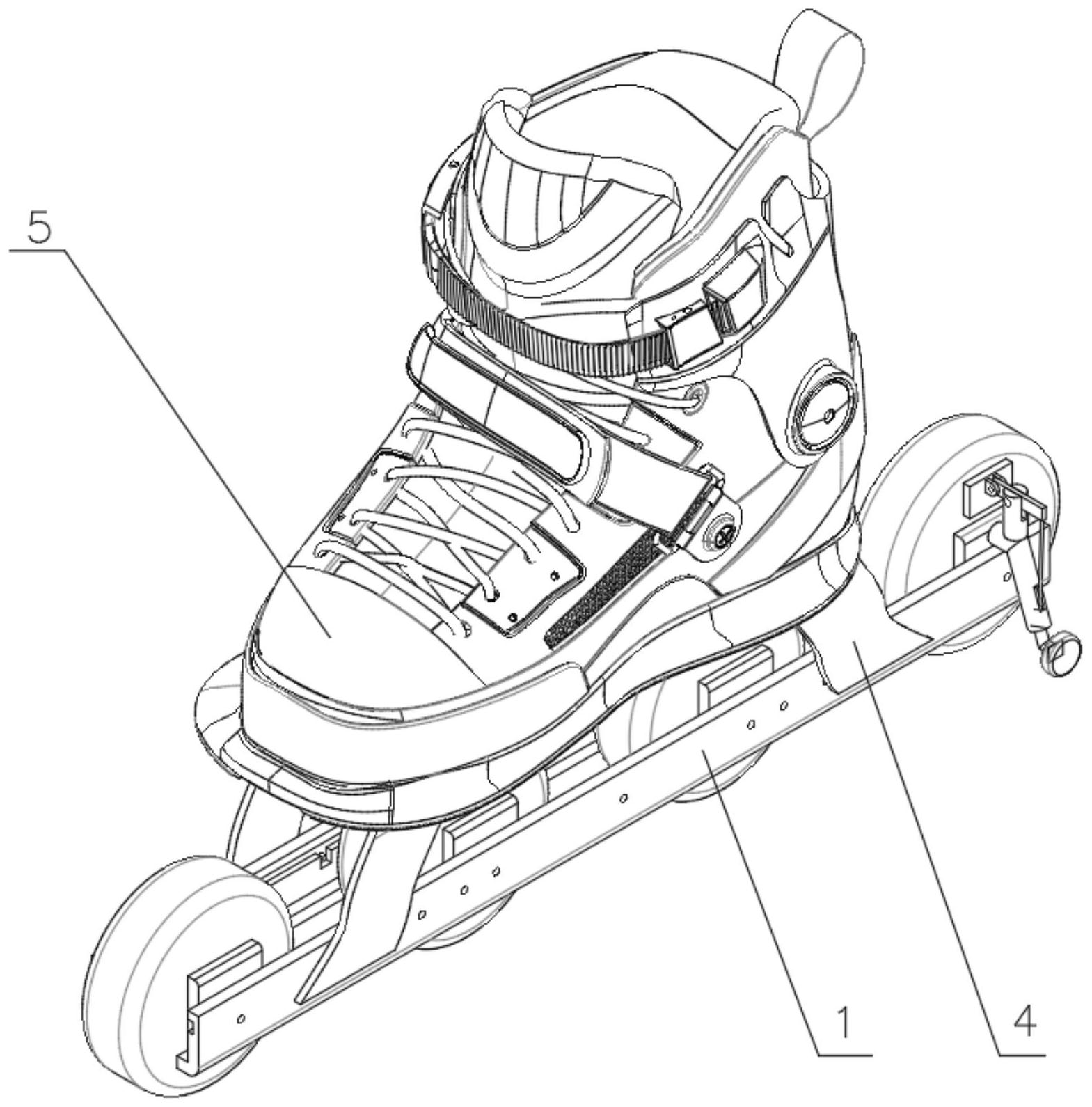 轮滑鞋调节松紧分解图图片