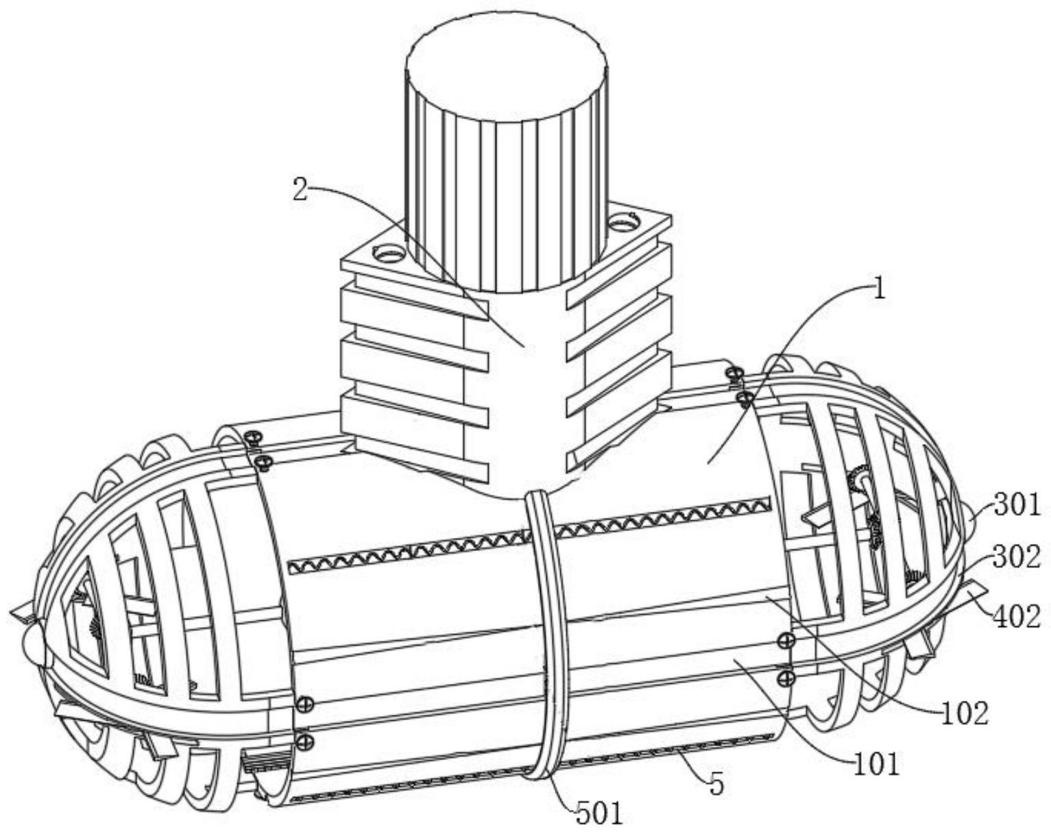 一种带有防缠绕功能的侧向推进器