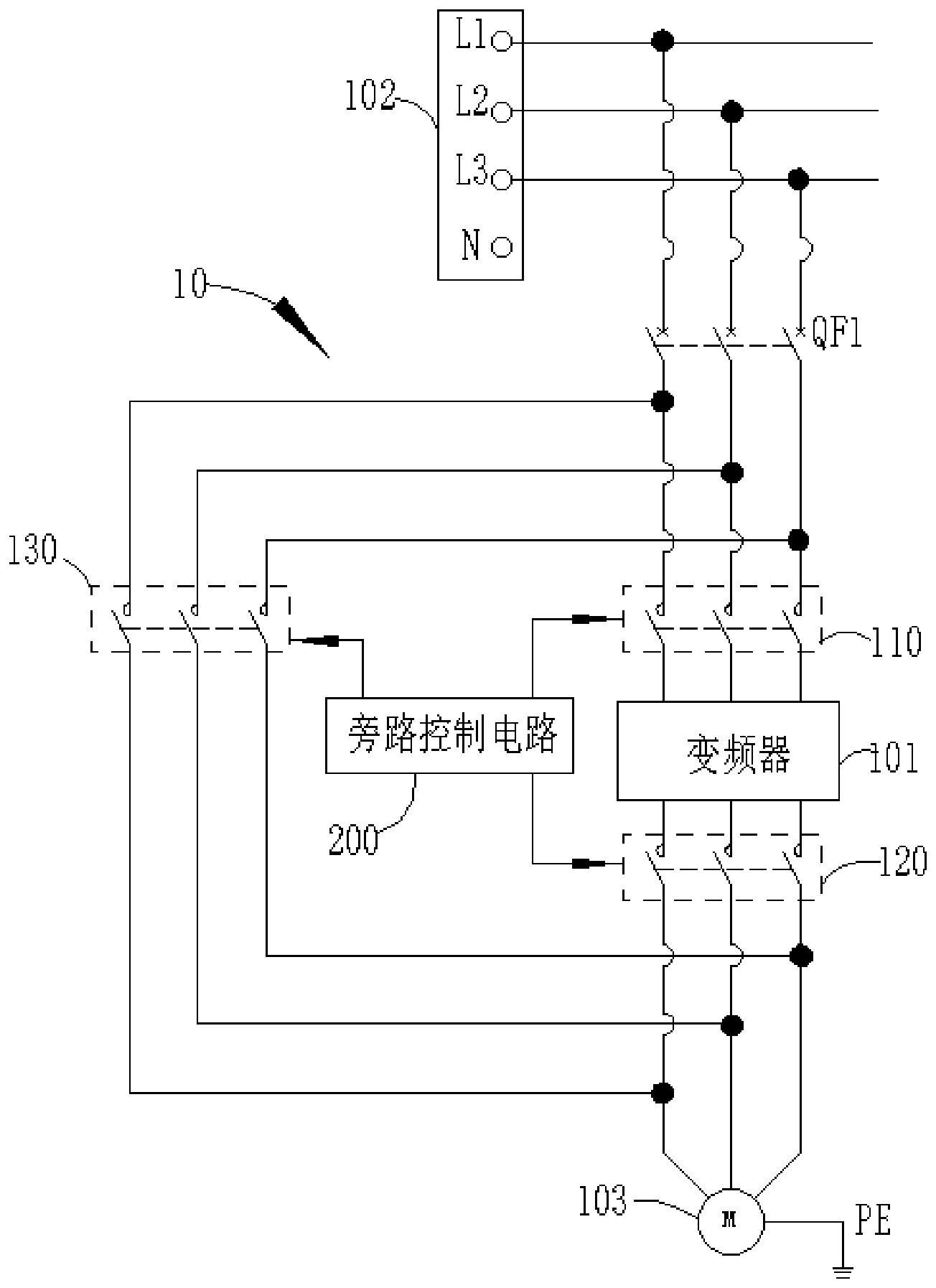 cn112039405a_变频器旁路保护装置及变频器系统在审