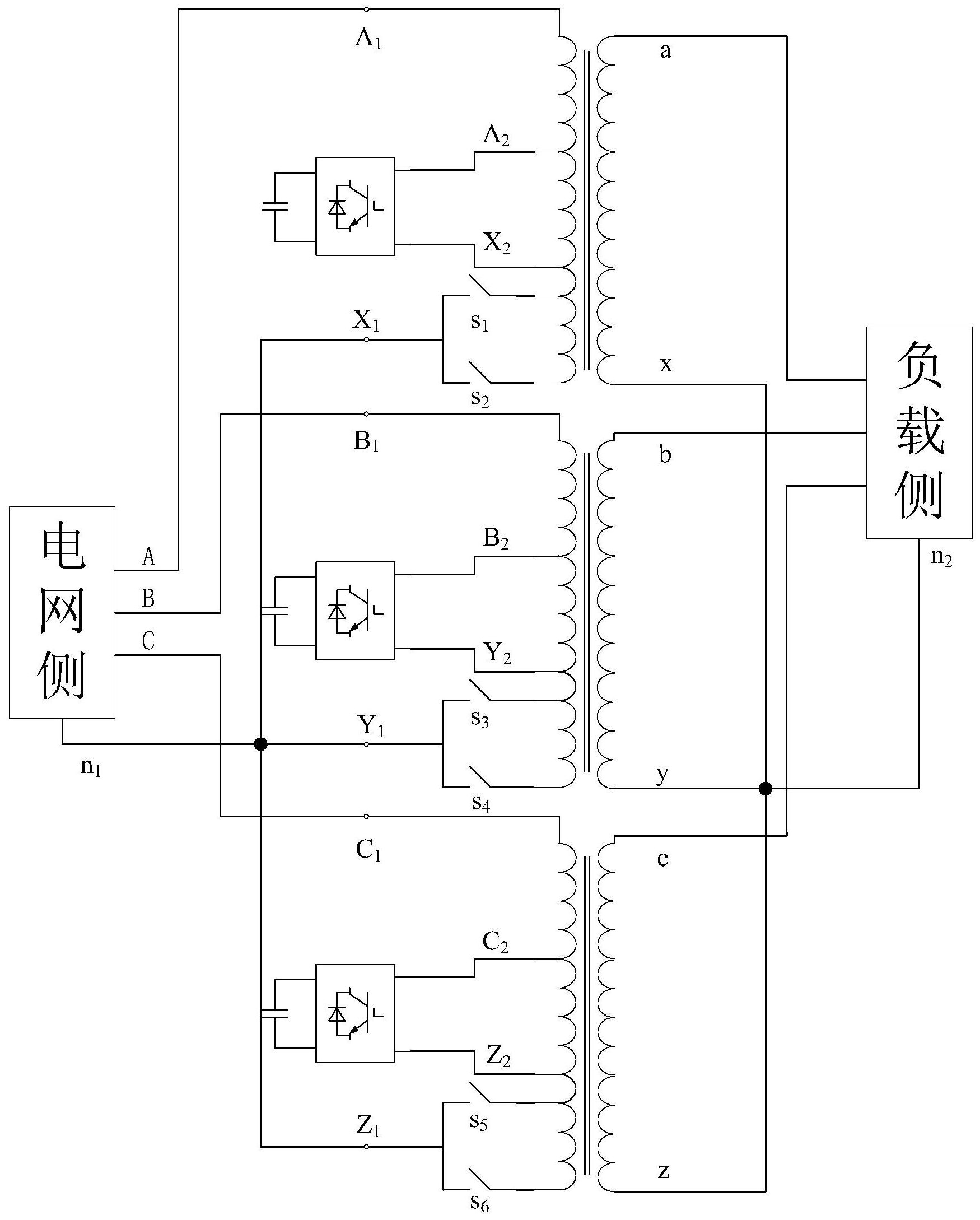 cn112072669a_一種可變比電壓調節和電流補償的自耦變壓器及方法在審