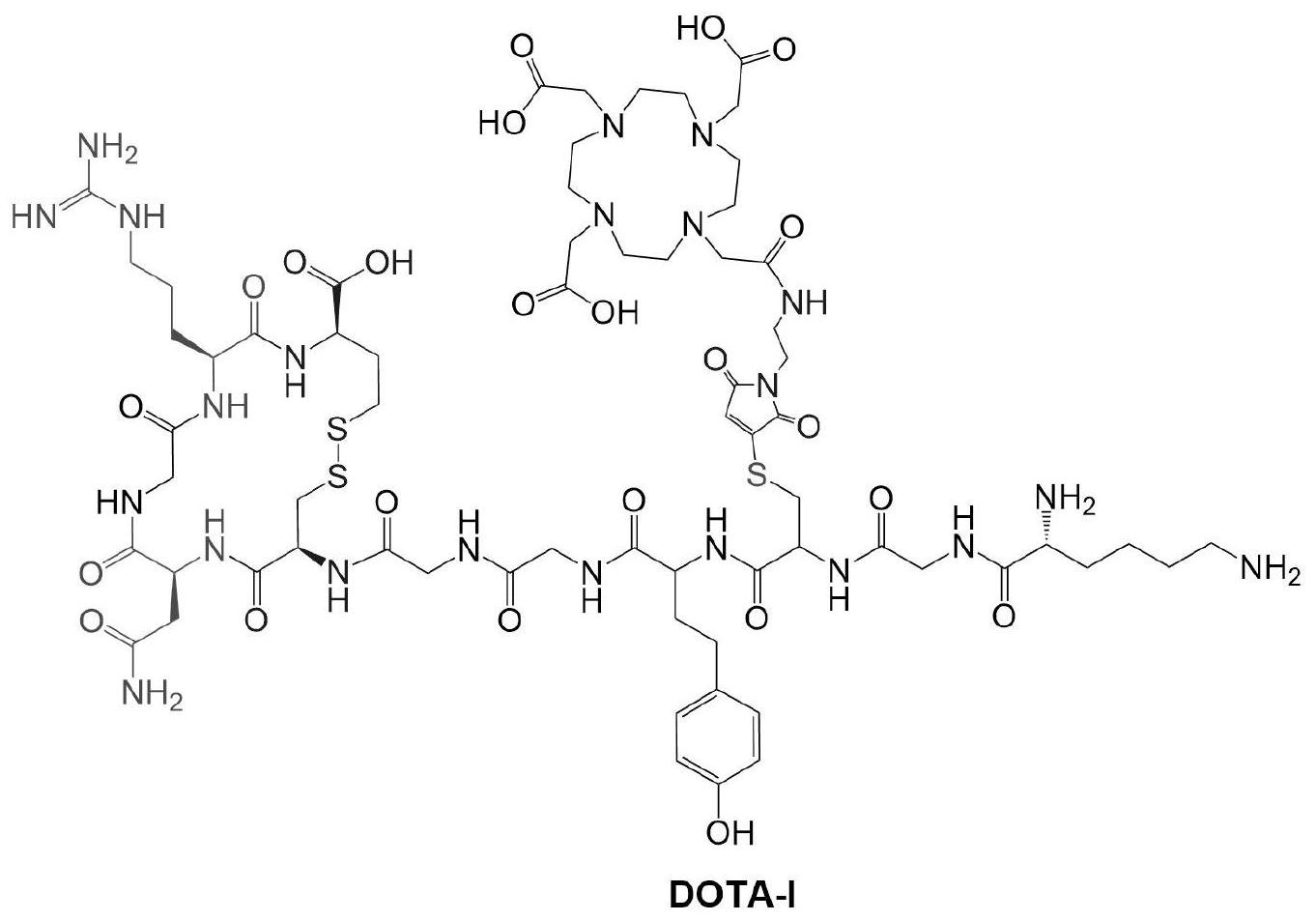 一种环状ngr多肽放射性核素标记分子探针及其应用