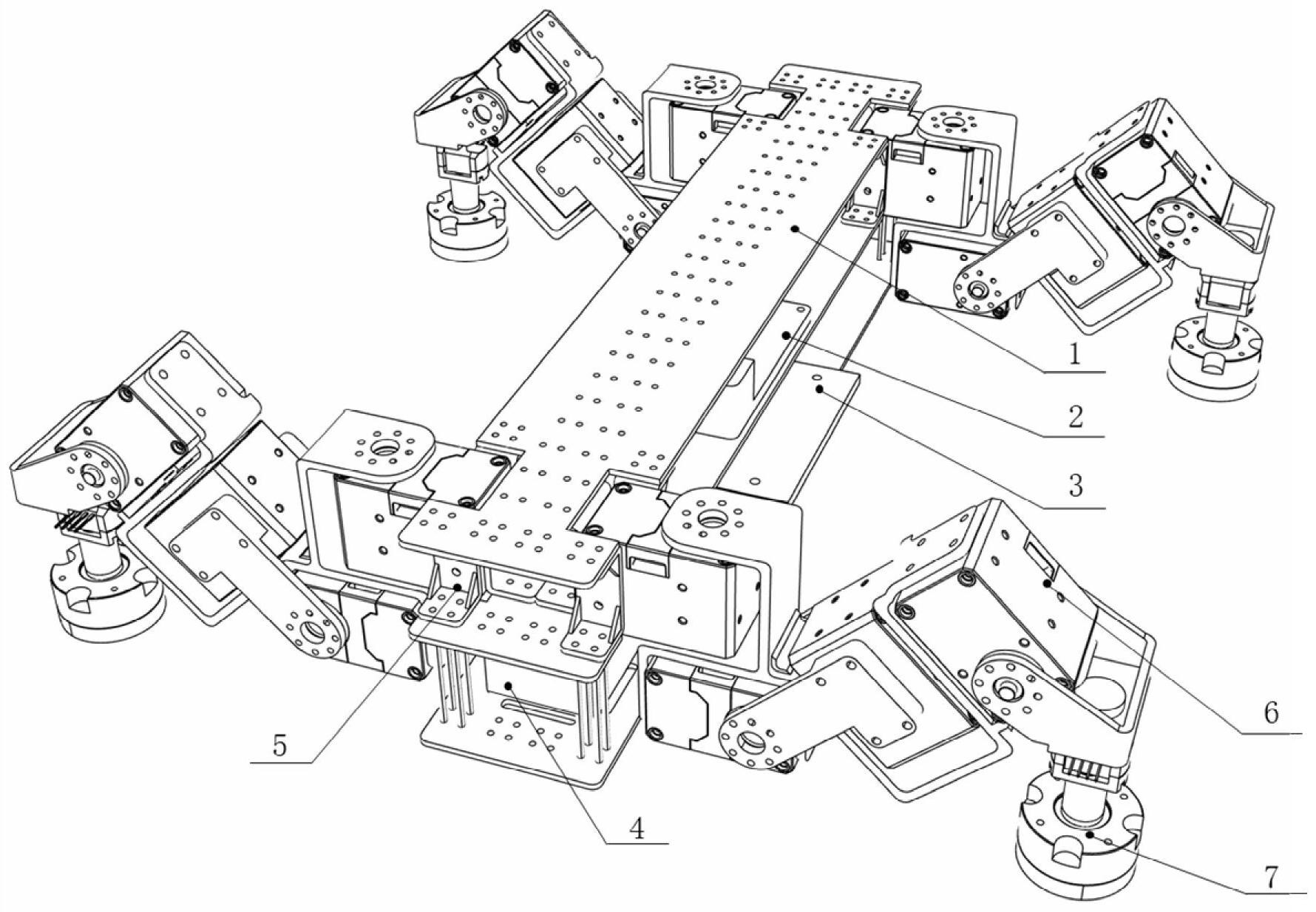 具有高自由度單腿結構和大負載能力的黏附機器人
