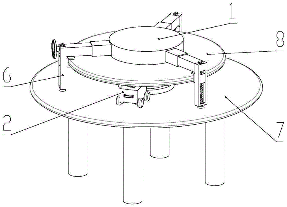 电动旋转餐桌内部结构图片