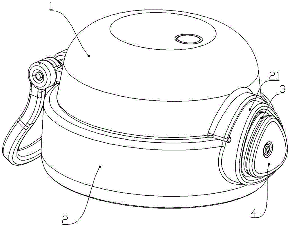 一种杯盖的开盖结构