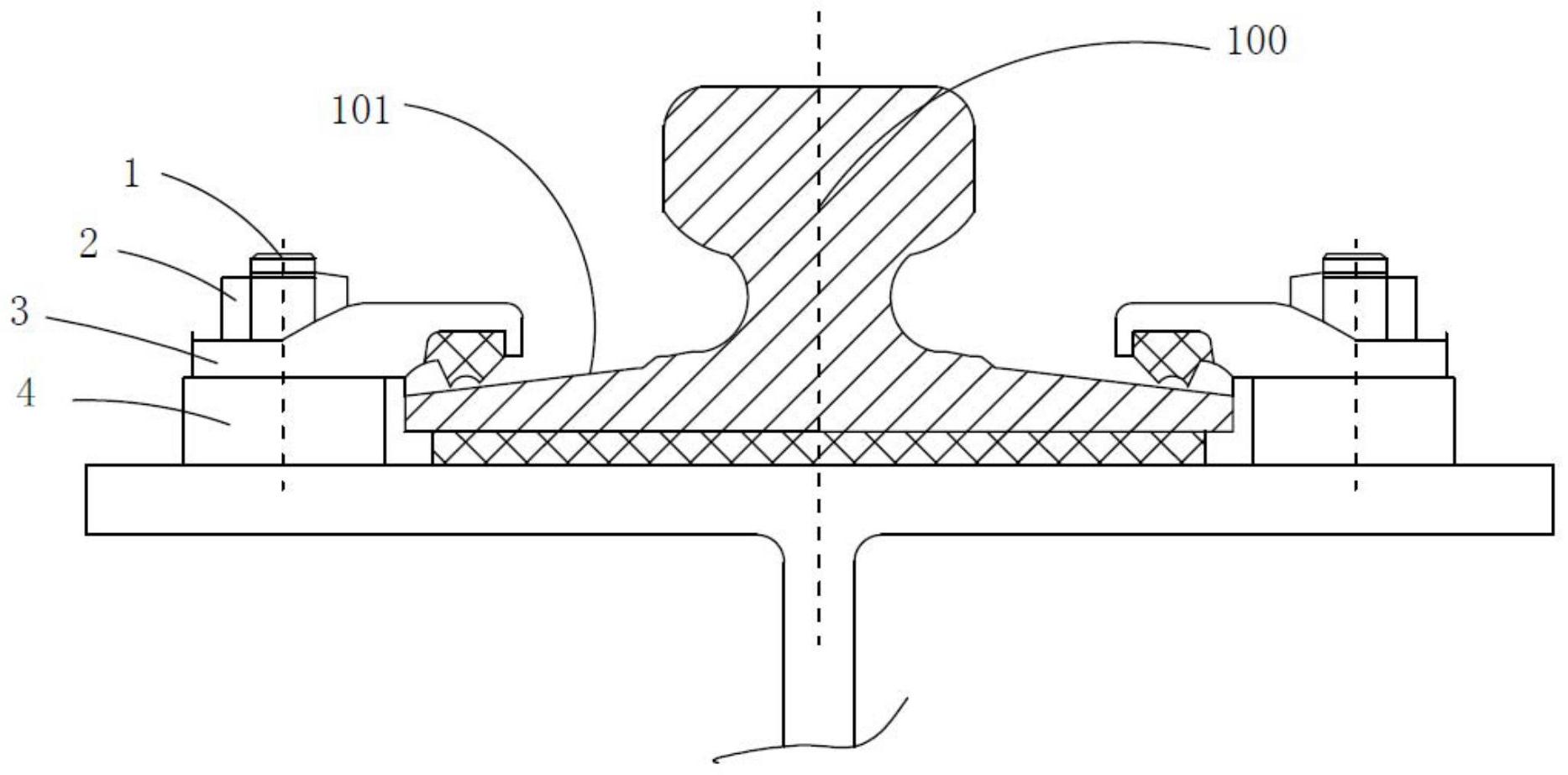 一种桥式起重机小车轨道压板结构