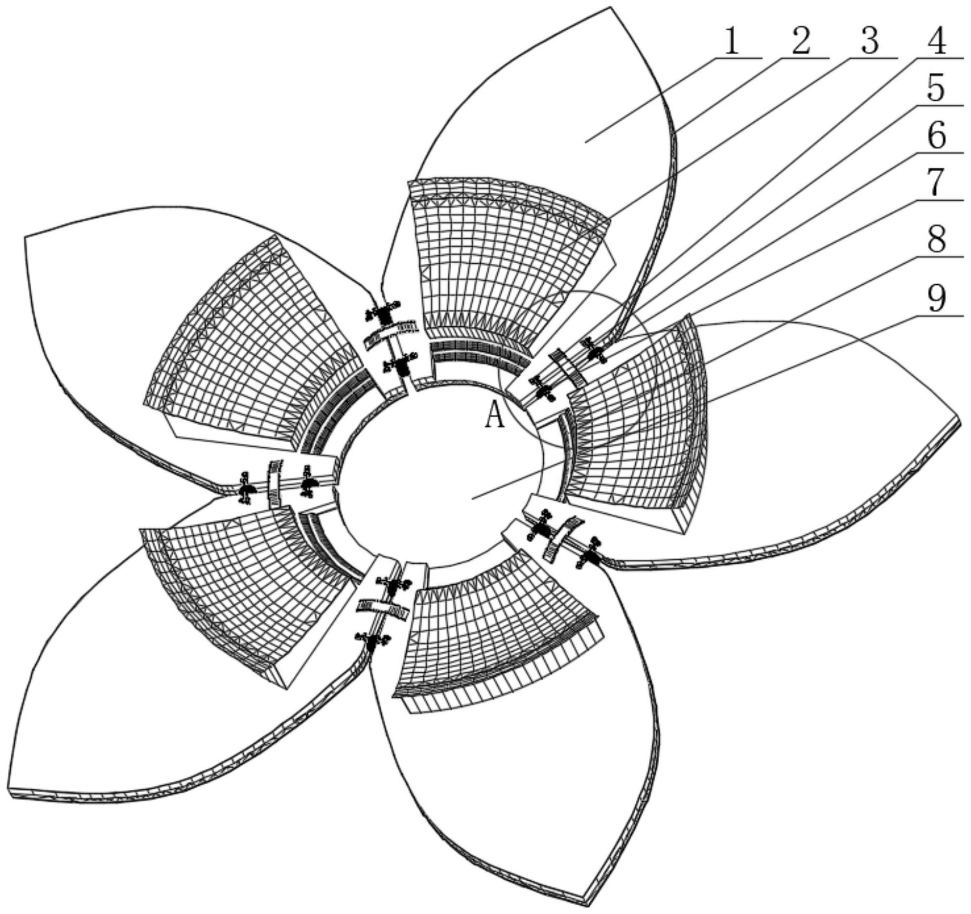 一种花瓣形浮式旅游平台