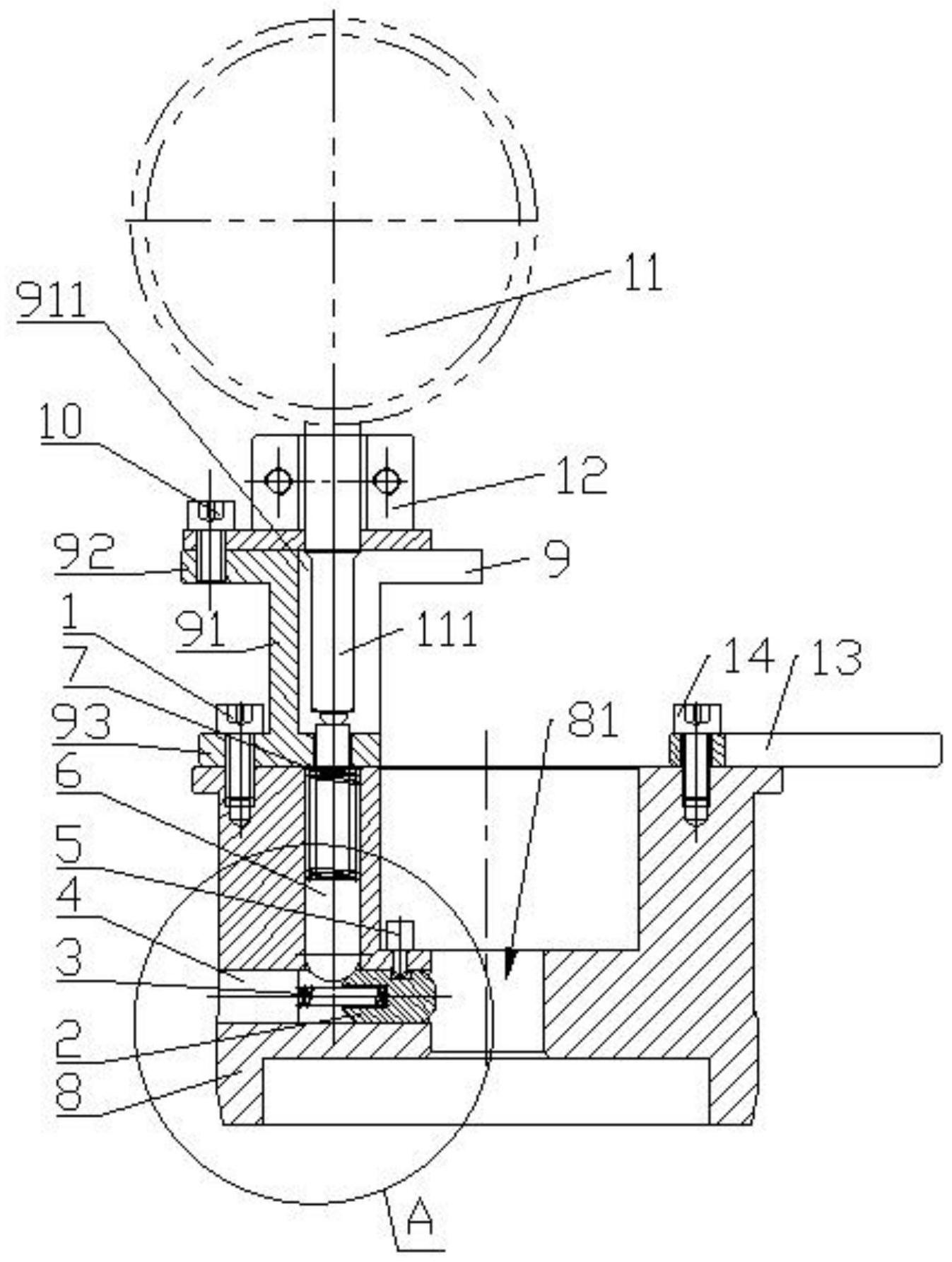 cn112161553a_油缸接管同轴度测量检具在审
